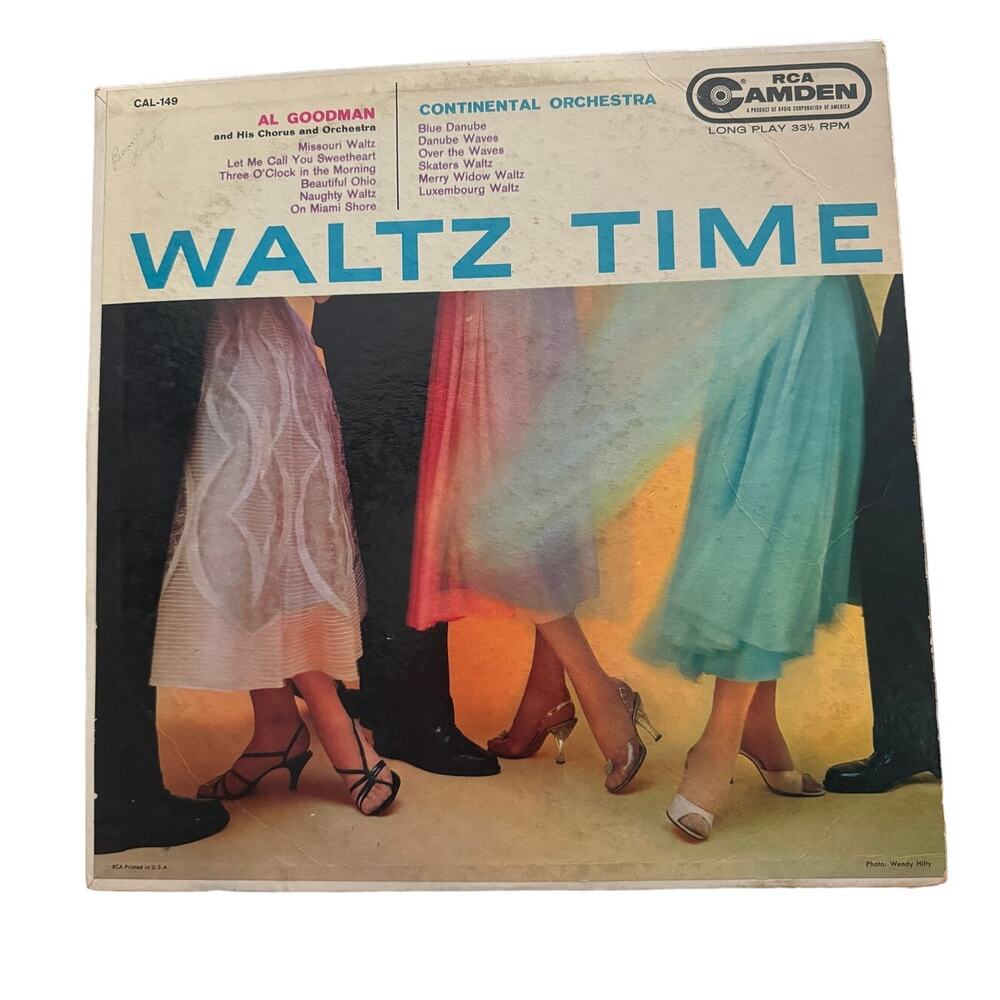 Waltz Time RCA‎ Camden Al Goodman Continental Orchestra 12" Vinyl Record